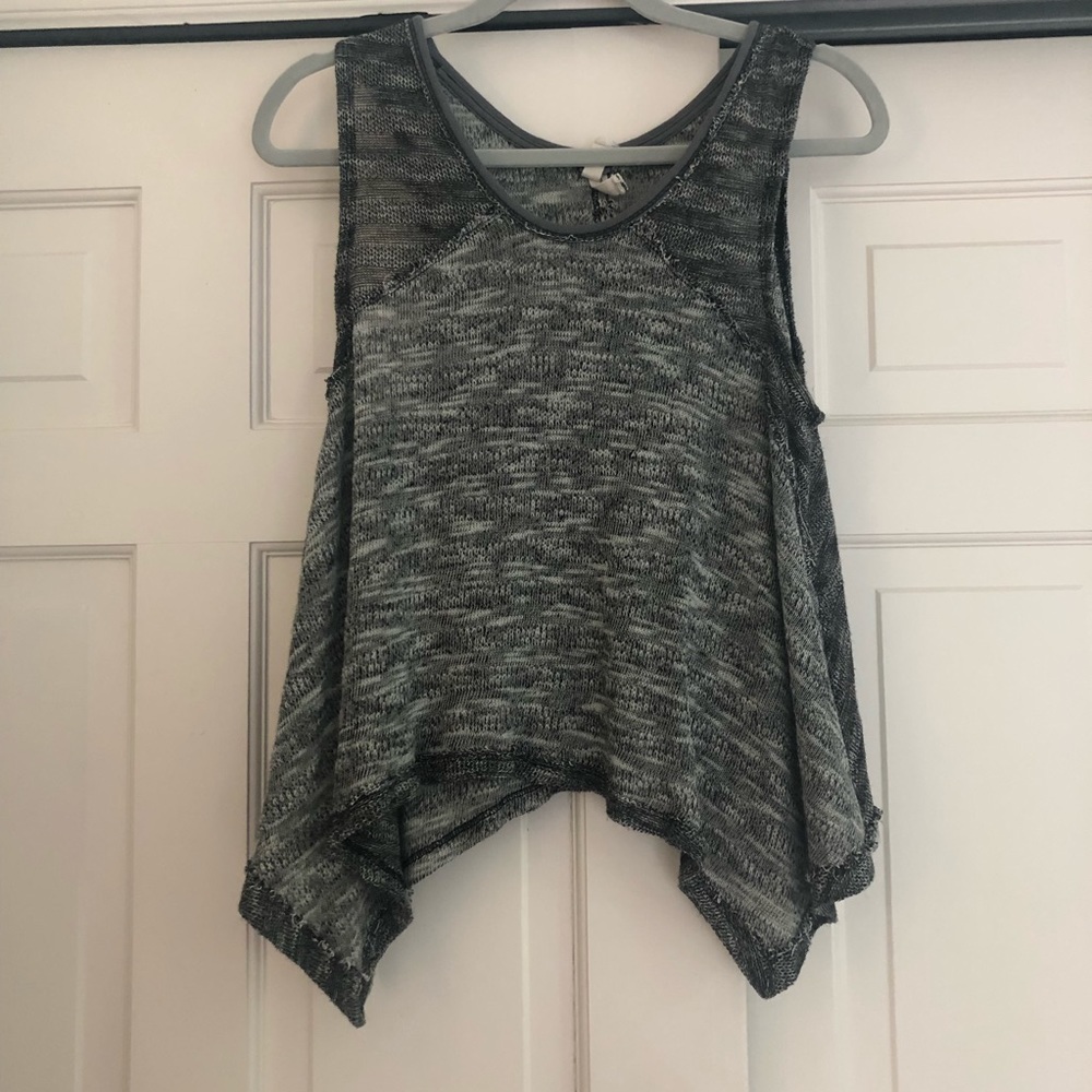 Free People mixed grey tank top